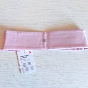 Lululemon Pink Fly Away Tamer Headband